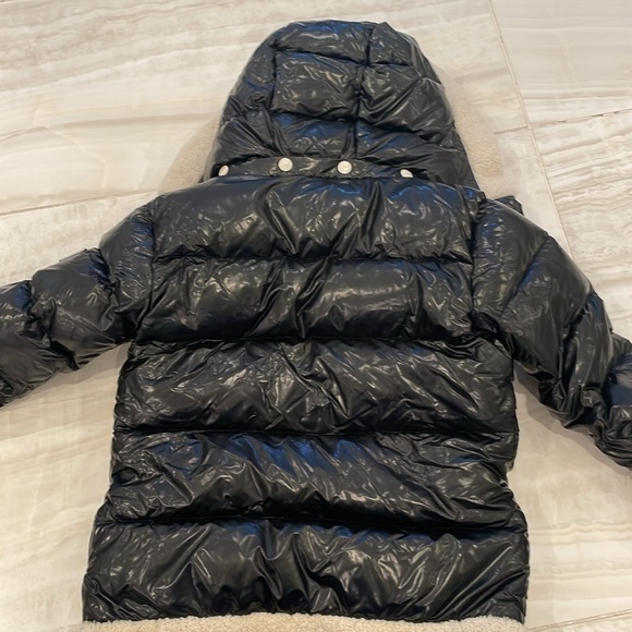 Sam Gigi shearling trim down Black Puffer Jacket - Picture 7 of 9